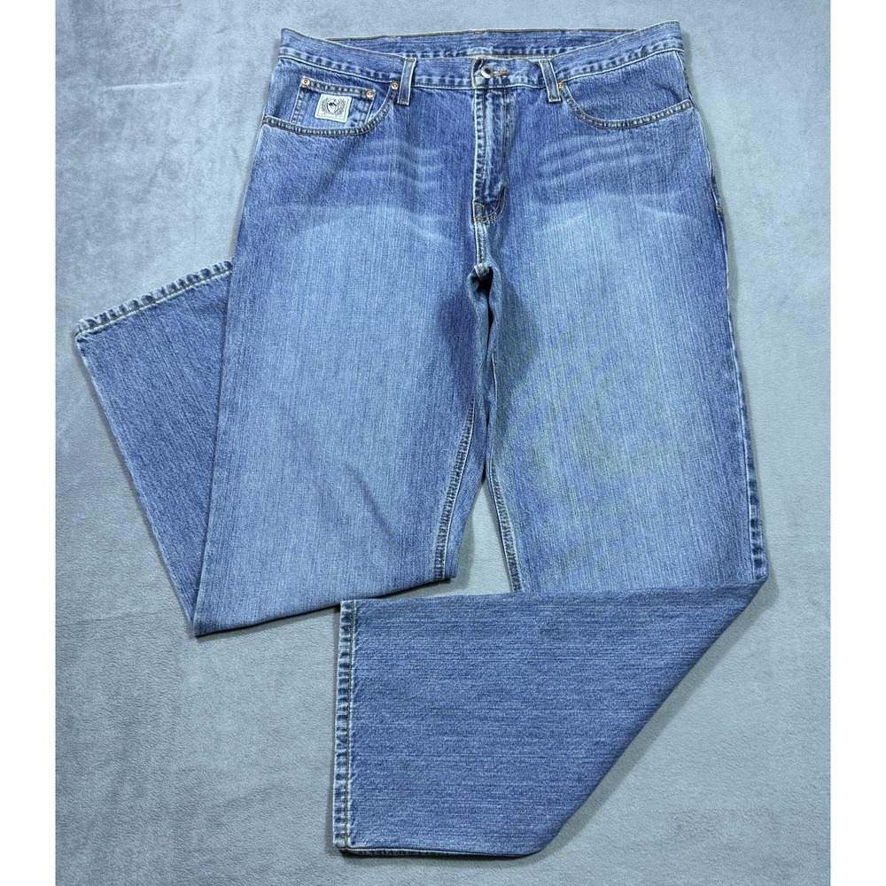Cinch Jeans Mens 38x32 Relaxed Straight Cowboy Rodeo Ranch Farm Garage Western